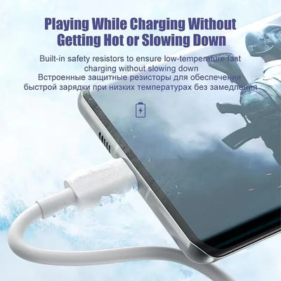 3PCS 100W 6A Super Fast Charger Cable Fast USB Type C Charging Data Cord Quick Charger Cabletype c charger fast charging