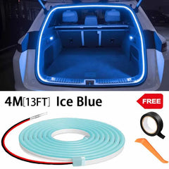 Car high brightness trunk lighting ambient light interior decoration LED wiring free automatic sensing tailgate light strip