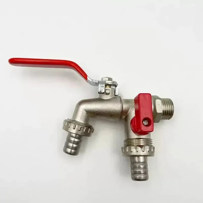 Gardening Tools Zinc Alloy Faucet 12 Inch Internal And External Threads Lever Handle For Easy Switching Water Supply Faucet Ball