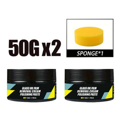 Car Glass Polis Oil Film Removal Paste Water Repellent Anti Rain for Windshield Rearview Glass Cleaning Hydrophobic Coating Kit