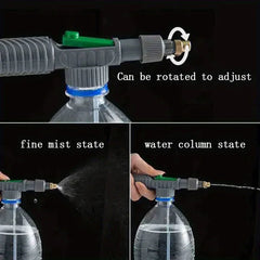 Garden Watering Artifact Beverage Bottle Sprayer Cola Spray Head Universal Reciprocating Pull-out Disinfection Watering Vegetabl
