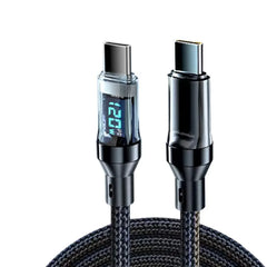 NNBILI 120W A-C and C-C Phone Super Fast Charging Cable with LED display screen, not compatible Xiaomi iPhone、 Samsung