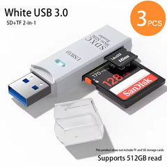 2 in 1 USB2.0/3.0 Card Reader Micro TF sd card Reader usb adapter High Speed Cardreader TF Memory card For PC Laptop Accessories