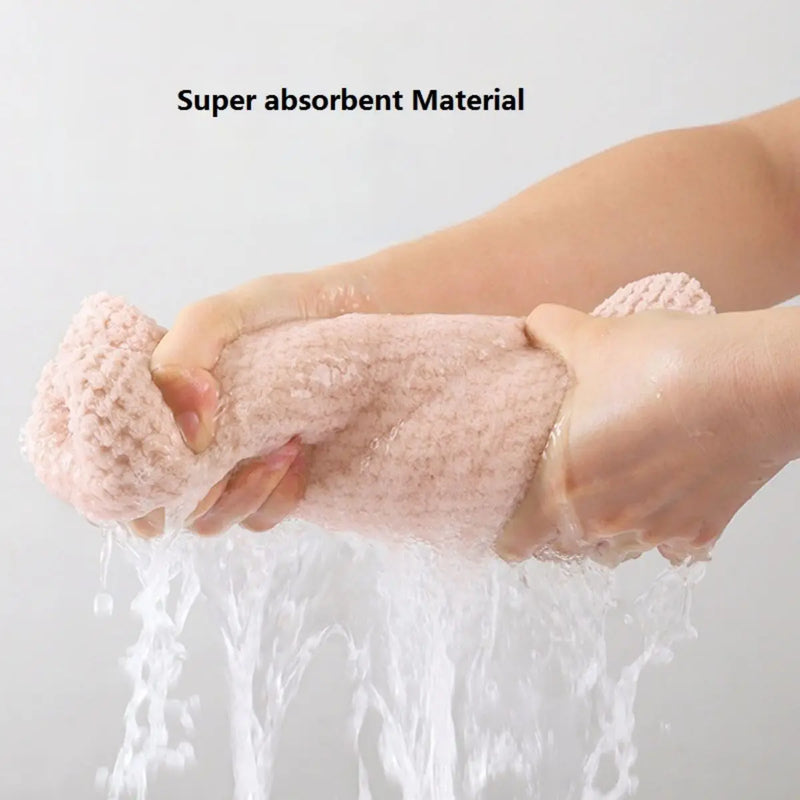 Solid color hair towel Textured dry hair cap 9.8 