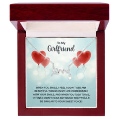 To my girlfriend love necklace
