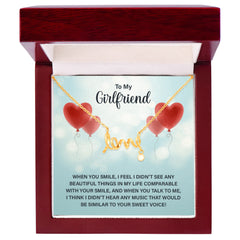 To my girlfriend love necklace