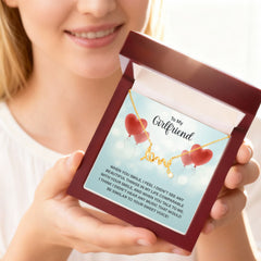 To my girlfriend love necklace
