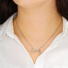 To my girlfriend love necklace