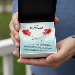 To my girlfriend love necklace