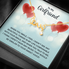To my girlfriend love necklace