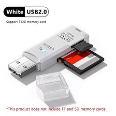 2 in 1 USB2.0/3.0 Card Reader Micro TF sd card Reader usb adapter High Speed Cardreader TF Memory card For PC Laptop Accessories