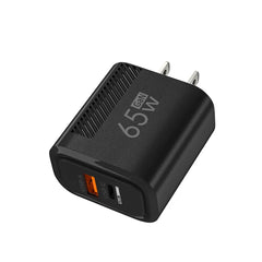 Total 65W USB GaN Charger Quick Charge Mobile Phone Adapter For iPhone Samsung Xiaomi Huawei QC3.0 USB Type C Wall Quick Charger