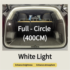 Car high brightness trunk lighting ambient light interior decoration LED wiring free automatic sensing tailgate light strip