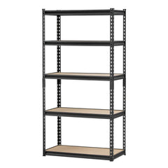 Heavy Duty 5 Tier Metal Storage Shelves 2000LBS Load Bearing Garage Warehouse Basement Organizer Rack 32" W 16" D 62.8" H